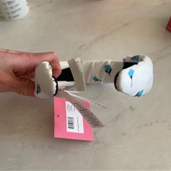 Kate Spade New York garden ditsy floral knotted silk headband BNWT - Picture 6 of 8